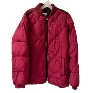 Women’s LANDS’ END Rose Colored Puffer Jacket - Size L - MINT CONDITION
